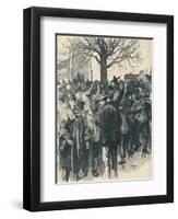 Warwickshire farm labourers' strike: meeting at Whitnash, 1872 (1906)-William Rainey-Framed Giclee Print