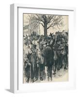 Warwickshire farm labourers' strike: meeting at Whitnash, 1872 (1906)-William Rainey-Framed Giclee Print