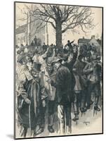 Warwickshire farm labourers' strike: meeting at Whitnash, 1872 (1906)-William Rainey-Mounted Giclee Print