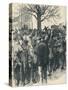 Warwickshire farm labourers' strike: meeting at Whitnash, 1872 (1906)-William Rainey-Stretched Canvas