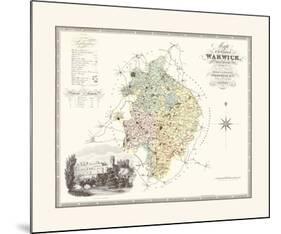 Warwickshire-C & J Greenwood-Mounted Premium Giclee Print