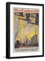 Was England Will (What England Will Do) German WWI Poster-David Pollack-Framed Giclee Print