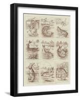 Was it a Bream?, a Fisherman's Story-null-Framed Giclee Print