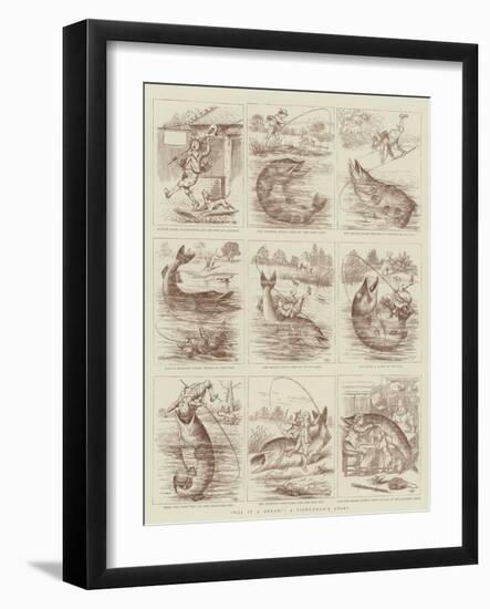 Was it a Bream?, a Fisherman's Story-null-Framed Giclee Print