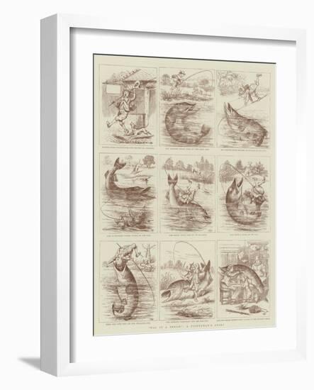 Was it a Bream?, a Fisherman's Story-null-Framed Giclee Print