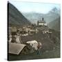 Wasen (Switzerland), Village in the Saint-Gothard Mountains, Circa 1865-Leon, Levy et Fils-Stretched Canvas