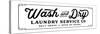 Wash and Dry Laundry Service Co.-lettered & lined-Stretched Canvas