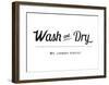 Wash and Dry-The Vintage Collection-Framed Giclee Print