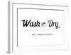 Wash and Dry-The Vintage Collection-Framed Giclee Print