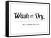 Wash and Dry-The Vintage Collection-Framed Stretched Canvas