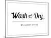 Wash and Dry-The Vintage Collection-Mounted Art Print