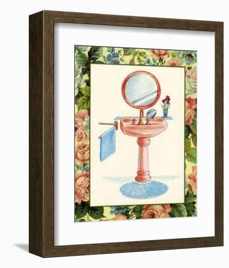 Wash Basins and Robes IV-Sheila Higton-Framed Art Print