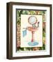 Wash Basins and Robes IV-Sheila Higton-Framed Art Print