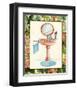 Wash Basins and Robes IV-Sheila Higton-Framed Art Print