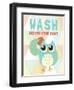 Wash Behind Your Ears-null-Framed Art Print