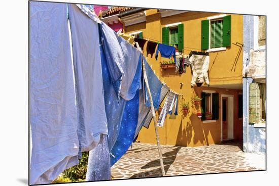 Wash Day in Burano-Steven Boone-Mounted Photographic Print