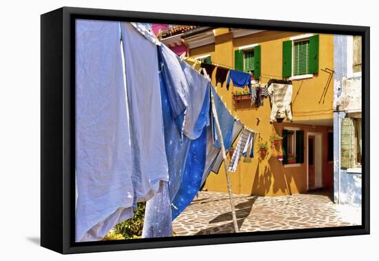 Wash Day in Burano-Steven Boone-Framed Stretched Canvas