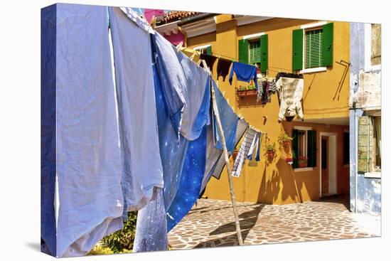 Wash Day in Burano-Steven Boone-Stretched Canvas