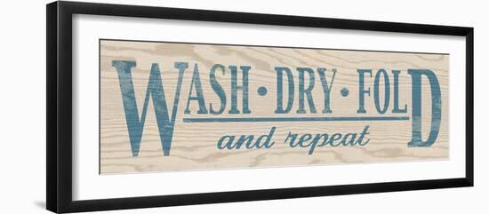 Wash Dry Fold - Blue-N. Harbick-Framed Premium Photographic Print