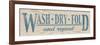 Wash Dry Fold - Blue-N. Harbick-Framed Photographic Print