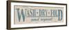 Wash Dry Fold - Blue-N. Harbick-Framed Photographic Print