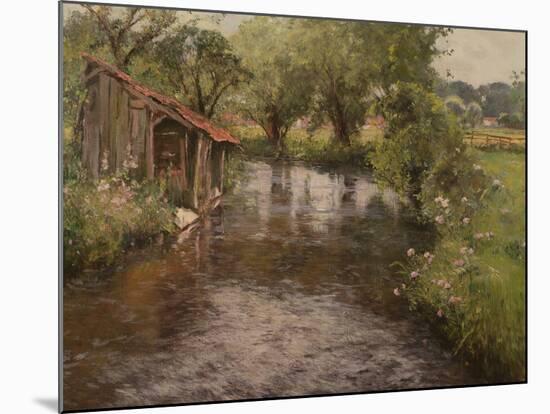 Wash-House on the Banks of the Lunain-Frederick Charles Vipont Ede-Mounted Giclee Print