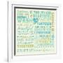 Wash Up Words-Pela Design-Framed Art Print