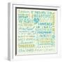 Wash Up Words-Pela Design-Framed Premium Giclee Print