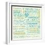 Wash Up Words-Pela Design-Framed Art Print