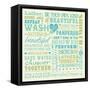 Wash Up Words-Pela Design-Framed Stretched Canvas