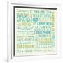 Wash Up Words-Pela Design-Framed Art Print