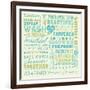 Wash Up Words-Pela Design-Framed Art Print