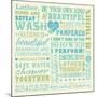 Wash Up Words-Pela Design-Mounted Art Print