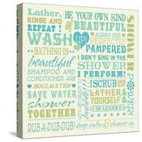 Wash Up Words-Pela Design-Stretched Canvas