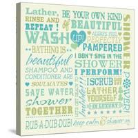 Wash Up Words-Pela Design-Stretched Canvas