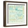 Wash Up Words-Pela Design-Framed Art Print