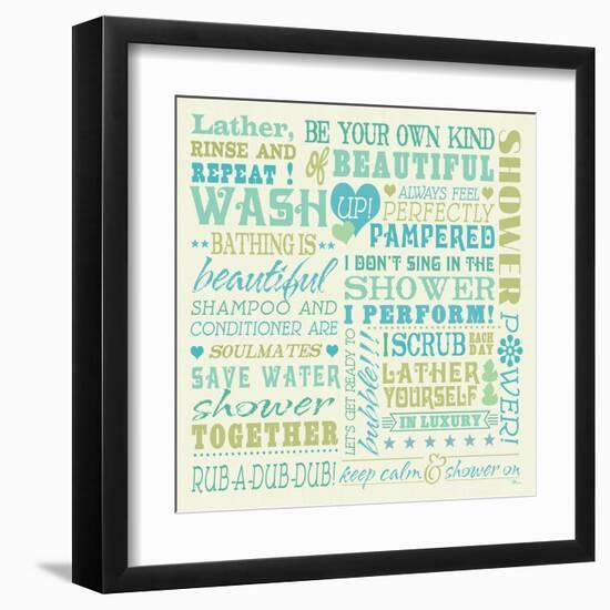 Wash Up Words-Pela Design-Framed Art Print