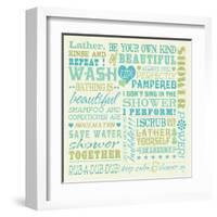 Wash Up Words-Pela Design-Framed Art Print