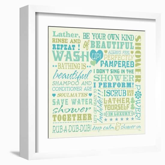 Wash Up Words-Pela Design-Framed Art Print