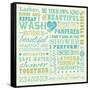 Wash Up Words-Pela Design-Framed Stretched Canvas