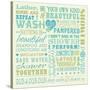 Wash Up Words-Pela Design-Stretched Canvas