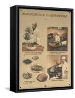 Wash Vegetables and Cook Food Thoroughly-null-Framed Stretched Canvas