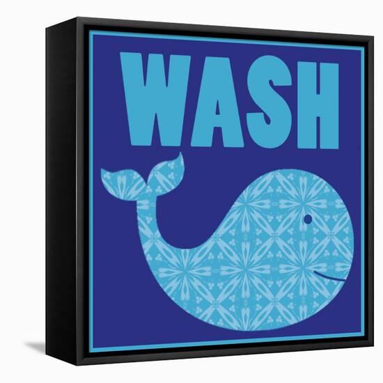 Wash Whale-Lauren Gibbons-Framed Stretched Canvas