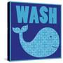 Wash Whale-Lauren Gibbons-Stretched Canvas