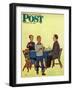 "Wash Your Hands" Saturday Evening Post Cover, February 18, 1950-Jack Welch-Framed Giclee Print