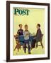 "Wash Your Hands" Saturday Evening Post Cover, February 18, 1950-Jack Welch-Framed Giclee Print