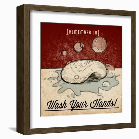 Wash Your Hands-null-Framed Art Print