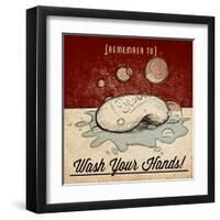 Wash Your Hands-null-Framed Art Print