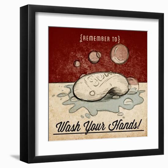 Wash Your Hands-null-Framed Art Print