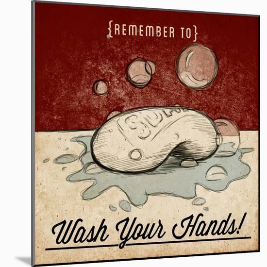 Wash Your Hands-null-Mounted Art Print